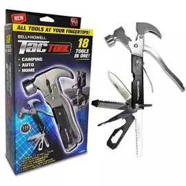Многофункциональный молоток-гвоздодер Bellhowell Tac Tool 18 in 1