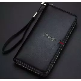 Мужской клатч портмоне 3 в 1 Pidanlu Top Чёрный
