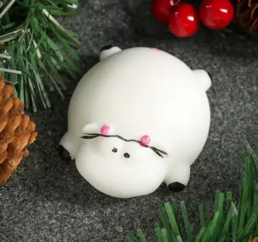 Мыло фигурное "Символ года: Очаровательная коровка" белая 90гр.