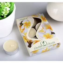 Набор чайных свечей ароматизированных «Ваниль», 12 г, 6 штук