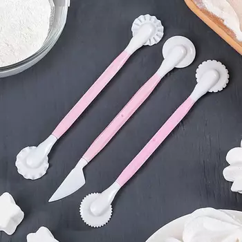 Набор для моделирования кондитерских украшений, 3 шт