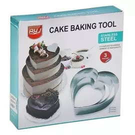 Набор для выпечки "Cake Baking Tool",Сердце(3 шт)