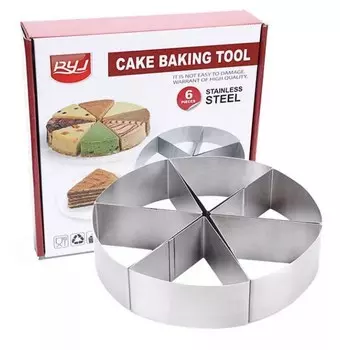 Набор форм для выпечки Кусочек торта, 6 штук