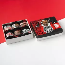 Набор мужских носков "Бык", 6 пар, р-р 41-43, 25-27 см