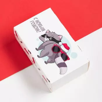 Набор мужских носков "Енот" р. 41-44 (27-29 см), 2 пары