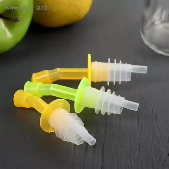 Набор насадок на бутылку Яркоцвет, 3 шт