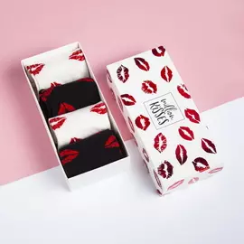 Набор носков "Million kisses" 4 пары, р-р 36-39