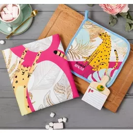 Набор подарочный 8 Марта полотенце, прихватка, магнит