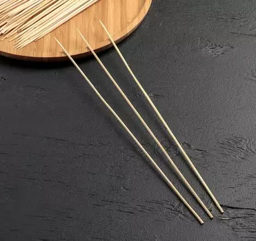 Набор шампуров деревянных 30 см, диаметр 3 мм, 85-90 шт.