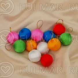 Набор шаров "Весёлые клубочки Классика" d-3 см, 12 шт