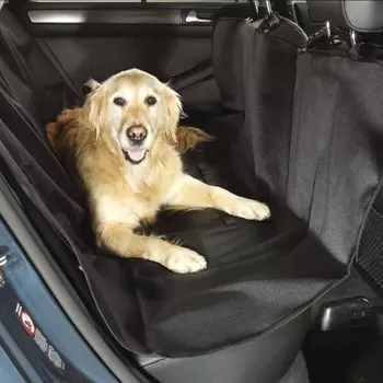 Непромокаемый автогамак для перевозки собак и кошек в автомобиле 144х144 см Чёрный