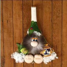 Оберег веник домовенок с лёгким паром 25 см