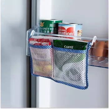 Органайзер в холодильник сетчатый Голубой