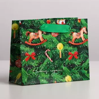 Пакет ламинированный горизонтальный «Ёлочка нарядная»