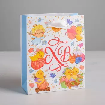 Пакет ламинированный вертикальный «Доброй Пасхи», 18 х 23 х 8 см