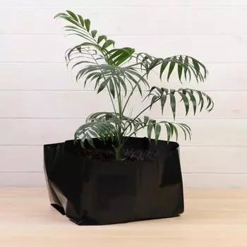 Пакеты мешки для рассады, 28 л, 36 40 см, толщина 120 мкм, с перфорацией, 10 шт чёрный