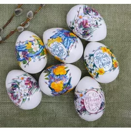 Пасхальная термоусадочная плёнка «Пасхальный венок», на 7 яиц