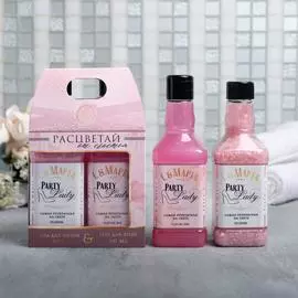 Подарочный набор "Расцветая от счастья" гель для душа 250 мл, соль для ванн