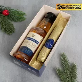Подарочный набор "С новым годом" гель для душа, мыло-сигара