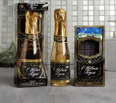 Подарочный набор "С Новым годом!": гель для душа, мыло-шоколад