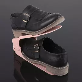 Подставка для обуви регулируемая 26х10х6 см цвет розовый