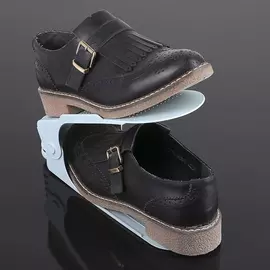 Подставка для обуви регулируемая 26*10*8,5 см цвет голубой