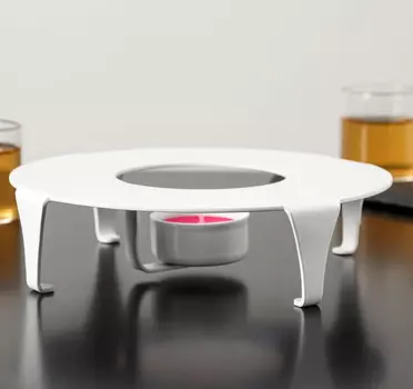 Подставка для подогрева Сфера, диаметр 18,6 см, цвет белый