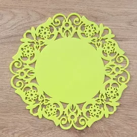 Подставка под горячее Чаепитие 20 см Салатовая