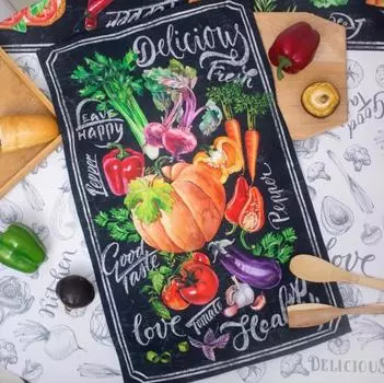 Полотенце кухонное Delicious Fresh 40*70 см саржа