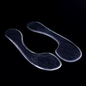 Полустельки для обуви, на клеевой основе, силиконовые, пара, цвет прозрачный