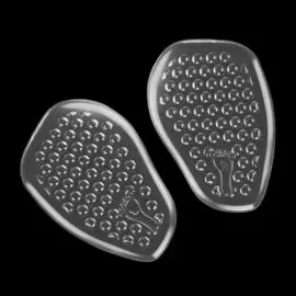 Полустельки для обуви, с протектором, силиконовые, 9,5*6,3 см, пара, цвет прозрачный