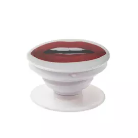 Попсокет держатель для телефона на палец, губы алые