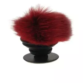 Попсокет держатель для телефона на палец Пушистик Красный