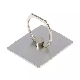 Попсокет Держатель-подставка с кольцом для телефона, цвет: серебристый