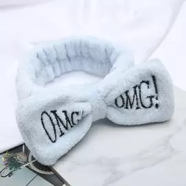 Повязка на голову для умывания OMG Голубая