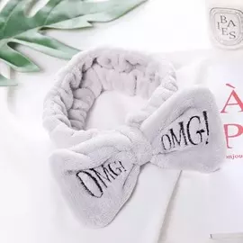 Повязка на голову для умывания OMG Серая