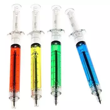 Ручка Шприц шариковая с жидкостью 1 штука