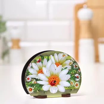 Салфетница Букашка в ромашке, 13*10*5 см