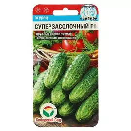 Семена Огурец Суперзасолочный F1, 4 упаковки (28 семян)