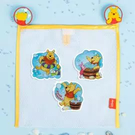 Сетка для хранения игрушек "Давай играть!" Медвежонок Винни и его друзья и набор объемных наклеек 1