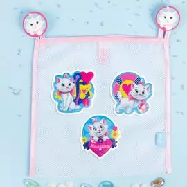 Сетка для хранения игрушек "Милашка" Коты аристократы и набор объемных наклеек