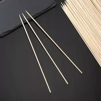 Шампуры деревянные Grifon берёза, 25 см, 100 шт в упаковке