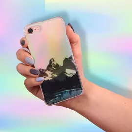 Силиконовый Чехол для телефона iPhone 7 с эффектом Nature