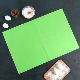 Силиконовый коврик с разметкой для раскатки теста 63х42 см Белый