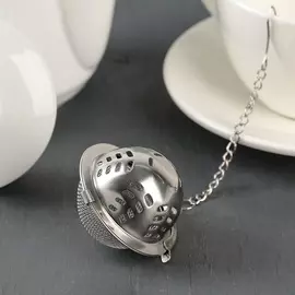 Ситечко для чая Ёлочка, 4,5 см, на цепочке