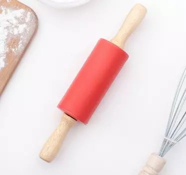 Скалка силиконовая кулинарная 23*4 см