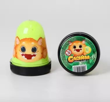 Слайм Cream-Slime "Добрый Монстрик" с ароматом лайма, 100 г