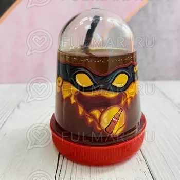 Слайм-лизун Slime Ninja надувающийся, с трубочкой, с ароматом Колы