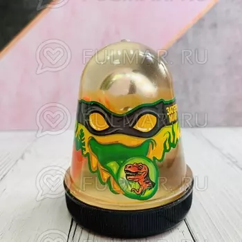 Слайм-лизун Slime Ninja надувающийся, с трубочкой, "Затерянный мир: динозавр игрушка внутри"