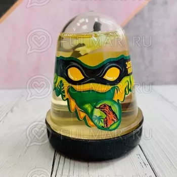Слайм-лизун Slime Ninja надувающийся, с трубочкой, "Затерянный мир: ящерица игрушка внутри"